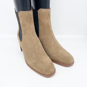 Steve Madden Women's Rhiannon Chelsea Boot Cognac Suede Size 6.5M